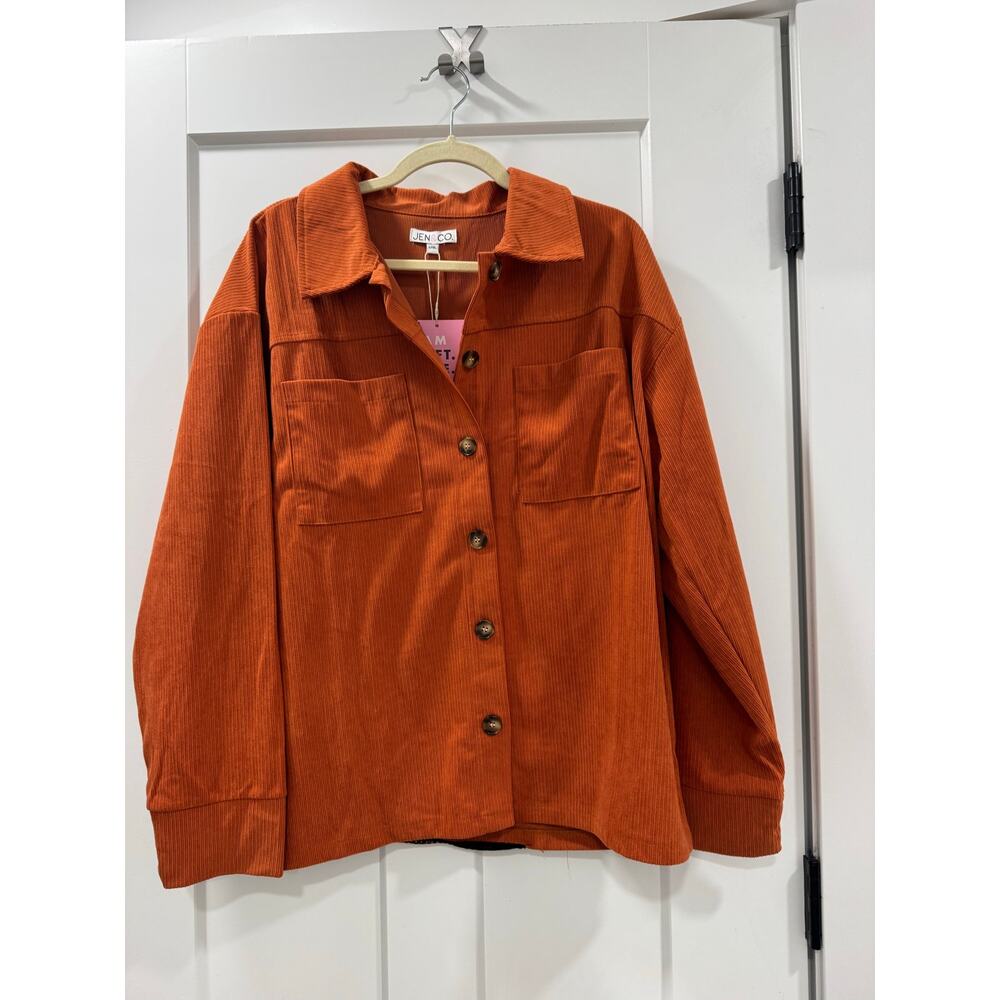 Jen & Co patchwork burnt orange jacket - Picture 4 of 9